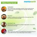 Mamaearth Ubtan Face Scrub with Turmeric and Walnut for Tan Removal